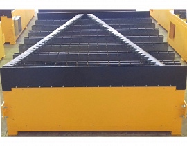 TABLE WITH CONTROLLED SECTIONAL AIR EXTRACTION SYSTEM (OPERATIONAL AREA 2000X6000 MM)