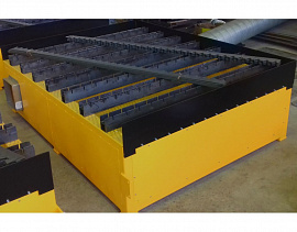 TABLE WITH CONTROLLED SECTIONAL  AIR EXTRACTION SYSTEM (OPERATIONAL AREA 2000X3000 MM)